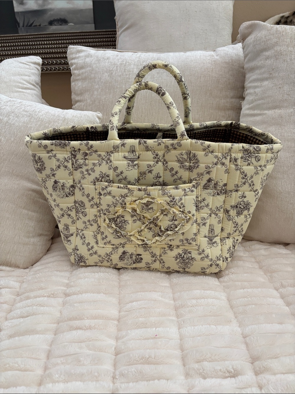 Quilted Lined Tote